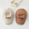 Gorra de Béisbol Bordada con Letra para Niños Personalizada Impresión de Logotipo de Exportación Exterior Anti-Sol Casual Visera Gorra de Pico Gorra de Malla