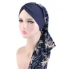 Nuevo Sombrero de Estilo Transfronterizo con Cinta de Gasa, Pañuelo Elástico para la Cabeza, Cinta para el Cabello, Gorro Protector para el Cabello Jdt-456C