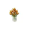 Ornamento de Mesa Flor de Vidro Zibo Feito à Mão, Buquês de Flores Simuladas, Decorações de Escritório de Alto Padrão, Presentes de Aniversário