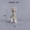 Figura de Groot Hombre Árbol de PVC Maceta Muñeca para Vestir Caja Ciega Gashapon Postura Sentada Mini Groot
