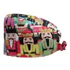 Gorros Médicos Europeos y Americanos para Centros de Cuidado Postparto, Gorras Cómodas sin Visera, Pañuelos Médicos Quirúrgicos de Copa Redonda, Gorros Médicos de Trabajo