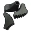 Bastón de montañismo universal de tres secciones y cuatro secciones accesorios de cabeza redonda pequeña zapatos grandes cabeza de goma cabeza de bastón puntiaguda