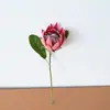Kit de Materiales de Flores Artificiales Rojas Flor de Rosa Día de San Valentín DIY Regalo Hecho a Mano Ramo Decoración del Hogar