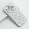 Venta de Liquidación Funda para Teléfono Adecuada para Oppo A3, Patrón de Diamante, Cuero Liso para Hombre, Funda Protectora Dura Anti-Caída de Cobertura Total para Oppo A3 para Mujer