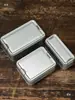 En stock caja cuadrada universal de hojalata de hierro lata para té lata vacía lata de metal lata de hierro caja de embalaje sellada lata