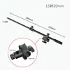 Barra transversal telescópica de metal, soporte de suelo para tomas cenitales, varilla de extensión, brazo cruzado, soporte para teléfono móvil con paneo/inclinación panorámica, soporte extensible para micrófono