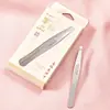 Pinzas Bqi para Pestañas Postizas Cabeza Redonda Pluma Dorada Forma de 7 Pinzas para Extensiones de Pestañas para Principiantes para Recoger Pestañas, Especializadas para el Estilismo de Pestañas Femeninas