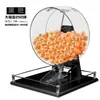 Máquina de loteria manual dourada com grande capacidade de 400 bolinhas, bolinhas pequenas de 2,7 cm, máquina de sorteio, modelo novo