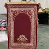 Alfombra de Oración Portátil Estilo Étnico Transfronteriza de Terciopelo de Cristal Estampado con Borlas Doble Cara, Una Pieza Dropshipping