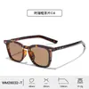 Gafas de Sol de Montura Carey Europeas y Americanas Gafas de Sol Cuadradas de Moda para Mujer Hombres UV400 Remache Propionato CP Inserto de Pin Personalidad Mayoreo