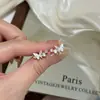 Pendientes de Mariposa con Diamantes Brillantes Estilo Coreano para Mujer, Pequeños, Exquisitos, Únicos, Pendientes de Gama Alta, Estilo Suave, Pendientes Versátiles para Mujer, Nuevo Estilo