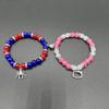 Europeu e Americano Transfronteiriço ETSY Hot Picking Letras Miçangas Amor Ímã Masculino e Feminino Pulseira de Casal Pulseira Elástica Acessórios para Namoradas