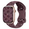 Hebilla de Mariposa Hueso de Pata de Perro Hueco Correa de Silicona Adecuada para Apple 10 11 iWatch Ultra Pulsera Perforada