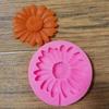 Herramienta para hornear paletas con forma de girasol, molde de silicona líquida para chocolate en stock, personalizable