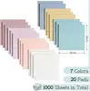 Conjunto de 1000 Páginas de Notas Adesivas Transparentes, Adesivos Fluorescentes Criativos, Etiquetas de Classificação, Atacado em Estoque, Vendas Populares Transfronteiriças
