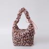 Otoño e Invierno Nuevo Bolso de Piel con Estampado de Leopardo para Mujer Estilo Coreano de Moda Bolso Hombro tipo Bollo Bolso Cruzado con Estampado de Cebra Bolso de Peluche