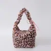 Bolso peludo de Otoño e Invierno, Bolso de mujer con estampado de leopardo retro, Bolso de hombro moderno callejero, Bolso cruzado de gran capacidad, Bolso de felpa, Versátil