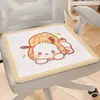 Cojín de Felpa Imitación Corazón de Dibujos Animados Gato Kt Estudiante Sedentario Suave Cojín de Oficina Refrigerante Suave para Glúteos Cojín de Silla