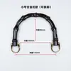 Accesorios para Bolsas Asa DIY Bolso Hecho a Mano Asa de Bambú Sintético Negra Asa de Bambú de Mano