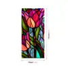 Bl131 Adesivo de Vidro Floral Transfronteiriço PVC Sem Cola Adsorção Eletrostática Película para Vidro de Janela Colorida Adesivo de Vidro de Planta Verde