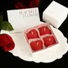 Paquete de 4 Velas en Forma de Corazón con Rejilla, Nuevo Diseño de Moda, Decoración para el Hogar Aromática, Accesorios para Fotos, Velas Aromáticas Coloridas