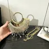 Bolso Pequeño con Borla 2026, Bolso de Noche de Comercio Exterior, Bolso de Hombro, Bolso Cruzado para Labial, Bolso de Noche Transfronterizo para Mujer
