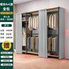 Estante de guardarropa Ensamblaje Estante de almacenamiento doméstico Abierto Simple Estructura de acero Perchero para ropa nueva de pie para dormitorio