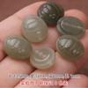 Cuentas sueltas de jade hetiano natural, accesorios de bricolaje, agua clara, cerradura de bendición verde, hebilla de seguridad, colgante de loto, pulsera, collar, cuentas al por mayor