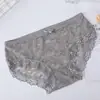 Oferta especial por tiempo limitado: Pantis de encaje de color liso para mujer, sexys y transpirables, con lazo y diseño calado, bragas tipo triángulo de tiro medio