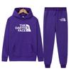 Sudadera con capucha de forro polar para hombre de otoño e invierno Conjunto de sudadera para hombre Traje deportivo casual estampado Fabricante Venta al por mayor