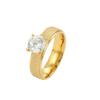 Moda Europea y Americana Popular Anillos de Acero de Titanio para Parejas Circonita Micro-Pavimentada Anillos Sencillos Lisos para Hombres y Mujeres Joyería Transfronteriza Al por Mayor