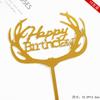 Tarjeta de feliz cumpleaños con inserto para pastel, dios masculino rico, decoración de pastel acrílica, adorno para hornear de celebridad de Internet, 10 piezas