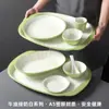Xiangyuan melamina louça prato comercial hotel escola cantina conjunto de refeição buffet fast food prato bandeja