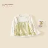 Camiseta de Manga Larga para Niña Otoño 2026 Nueva Moda Infantil Dos en Uno Primavera y Otoño Linda Camiseta Básica para Bebé Niña 3