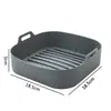 Tapetes de silicone para air fryer, tapetes de cozimento resistentes ao calor, formatos quadrados e redondos, seguros para micro-ondas e forno, assadeiras para assar frango, tapetes de cozimento para atacado