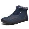 Botas de Nieve de Terciopelo para Exterior Nuevas de Invierno Suela Gruesa Antideslizante Engrosadas Impermeables Cálidas Zapatos de Algodón para Pareja Zapatos de Hombre de Caña Alta
