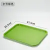 Bandeja de Plástico Rectangular Antideslizante Bandeja para Comida Rápida Vajilla para Comedor Hotel Restaurante Servicio Comercial Grande