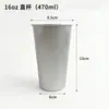 Copo de Alumínio 9oz Copo de Café Copo para Bebida Fria Copo de Alumínio de Grau Alimentício com Borda Enrolada e Padrão de Logotipo Personalizado Copo de Alumínio de Grau Alimentício