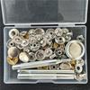 Fivela de Quatro Botões 15mm 12 Conjuntos de Kit de Reparo de Roupas Ferramenta de Fecho DIY para Roupas de Pet Kit de Costura Fivela Oculta Fábrica