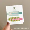 Grampo Lateral de Flor com Estampa de Leopardo para Mulheres 2025 Novo Clipe de Franja de Alta Qualidade para Cabelos Quebrados Clipe Lateral de Uma Linha Acessório de Cabelo