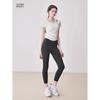 Ropa de Fitness para Mujer 2026 Estilo Nuevo Ajustada de Manga Corta Ceñida Tops Deportivos de Alta Gama con Almohadillas en el Pecho Ropa para Pilates Yoga