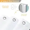 Cortina de ducha impermeable y a prueba de moho, Cortina de ducha impermeable geométrica, Lavable a máquina, Cortina de baño simple de poliéster, Cortina divisoria plegable para baño