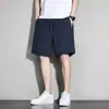 Verano 2025 Pantalones Cortos de Moda Hielo Seda Delgados Nuevos Secado Rápido Sueltos para Hombre Casual de Longitud Media Deportivos