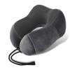 Almohada en forma de U Espuma viscoelástica Logotipo personalizado Almohada de viaje Almohada en forma de U Almohada creativa para el cuello Tela magnética Almohada para el cuello para la columna cervical Venta al por mayor