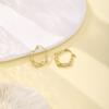 Personalidad Transfronteriza Europea y Americana Acero Inoxidable Amor Hebilla de Oreja Simple Nicho Estrellas de Amazon Pendientes con Sentido de Diseño Geométrico para Mujer