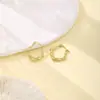 Entrada Francesa Lujo Estilo Metálico Gama Alta Aretes Elegantes Amor Estrella Aretes de Acero Inoxidable Moda Femenina Aretes Distintivos