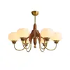 Candelabro Retro Francés Estilo Medieval Dormitorio Sala de Estar Luz Principal Estilo Chino Nuevo Americano Simple Estudio Comedor Lámparas Venta al por Mayor