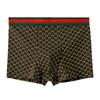 Roupa Íntima Masculina de Algodão Puro de Alta Qualidade, Respirável e Antibacteriana, Virilha com Grafeno, Estilo Estampado de Cor Sólida, Boxer Brief para Homens, Conjunto em Caixa de Presente