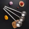 Cuchara de acero inoxidable para cocinar en casa, suministros para restaurante, cuchara para olla, utensilio de cocina multifuncional, especial para chef, cuchara de cocina engrosada