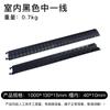 Badén de goma de dos ranuras Placa de cubierta de PVC de 2 ranuras para carretera Tablero de cableado para montaje en escenario Ranura para cables Protección de manguera de cable